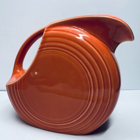 Fiestaware Persimmon Large Disc Pitcher - Picture 4 of 7
